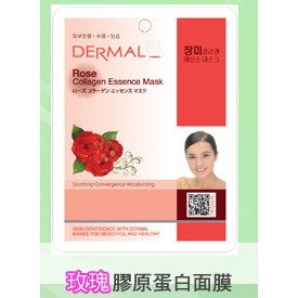 韓國DERMAL玫瑰膠原蛋白面膜1入