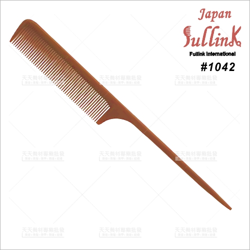 日本高密度電木梳#1042密中齒尖尾